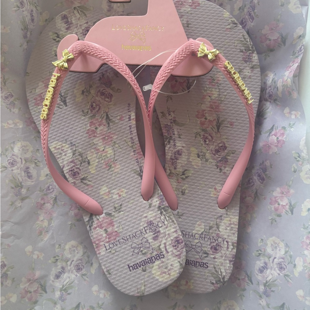 LoveShackFancy x Havaianas Floral Sandals